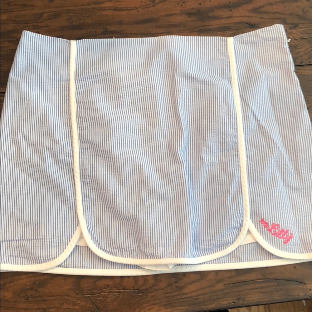 Lilly Pulitzer Cala Skort seersucker size 10